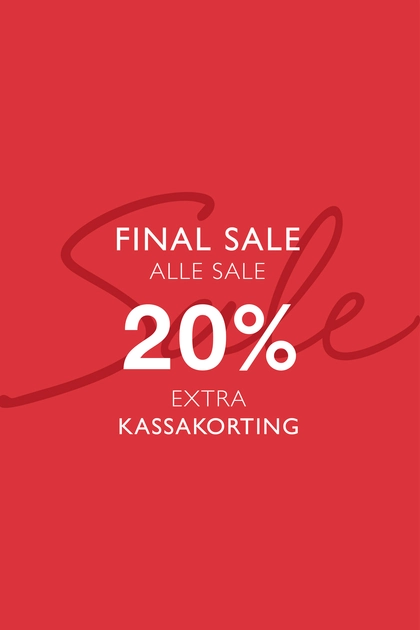 20% extra kassakorting op alles