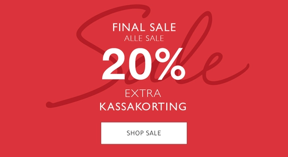 20% extra kassakorting op alles