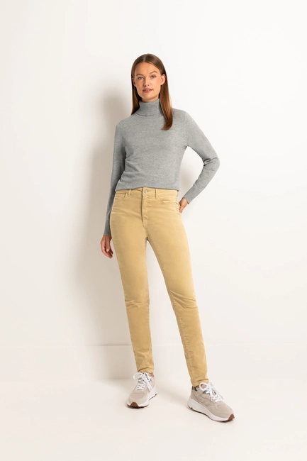 5-pocket stretch velours
