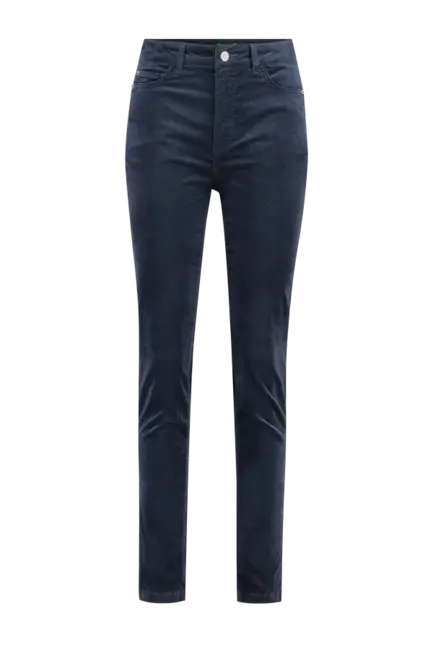 5-pocket stretch velours