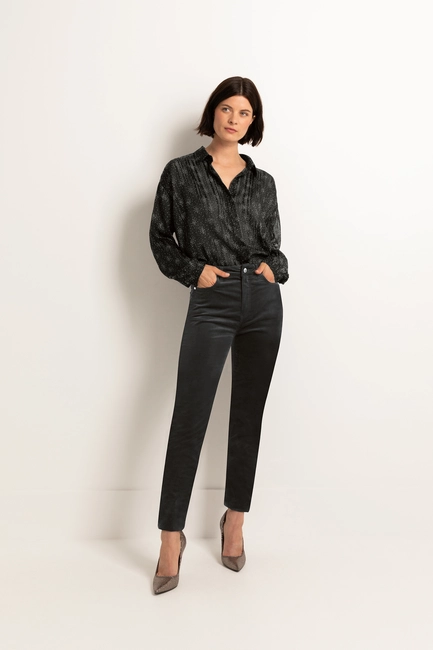 5-pocket stretch velours