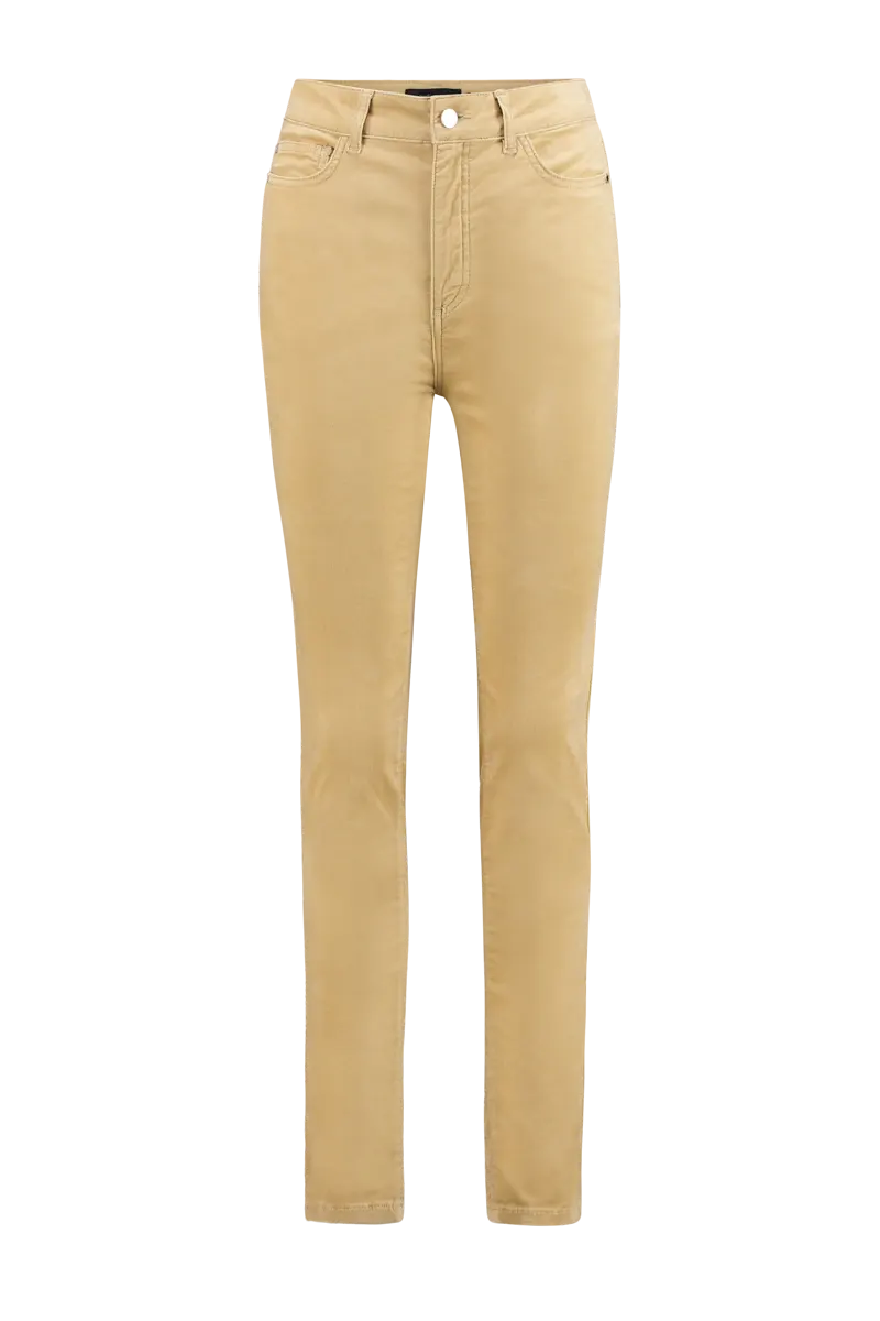 5-pocket stretch velours