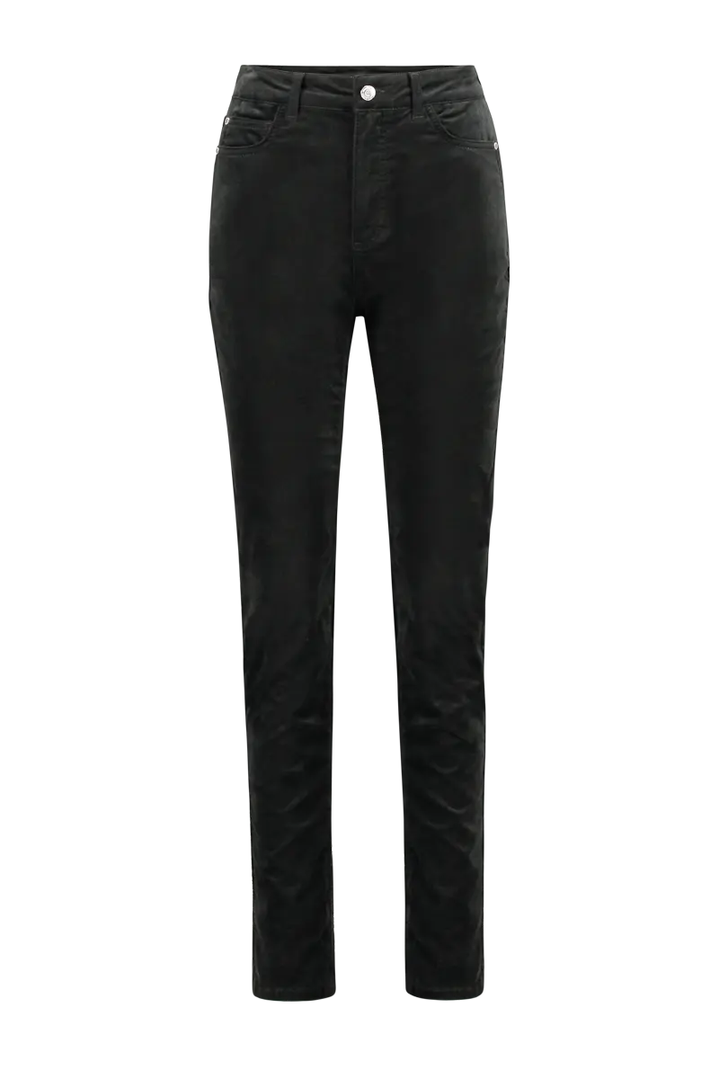 5-pocket stretch velours