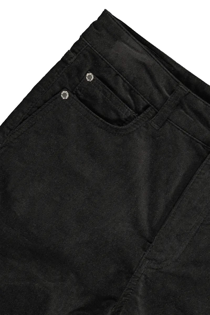 5-pocket stretch velours