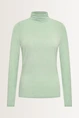 Aangesloten jersey top met col