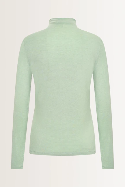 Aangesloten jersey top met col