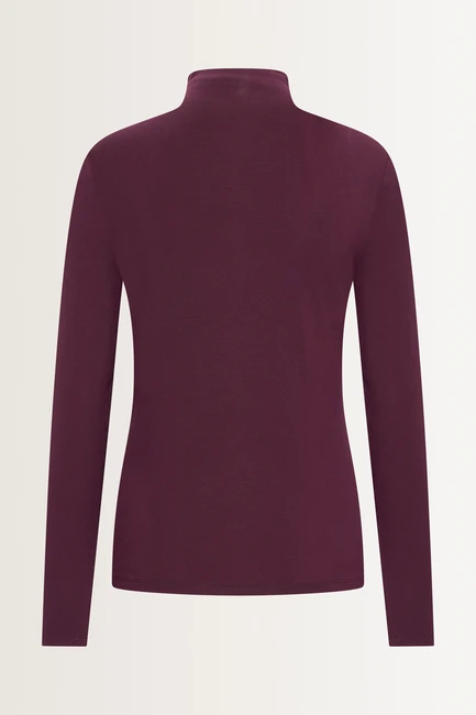 Aangesloten jersey top met col