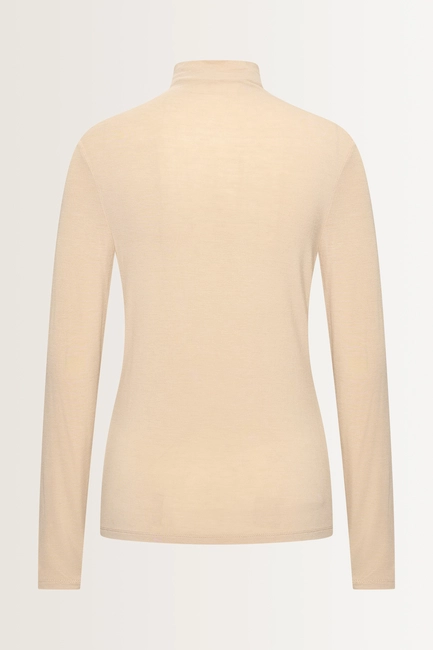 Aangesloten jersey top met col