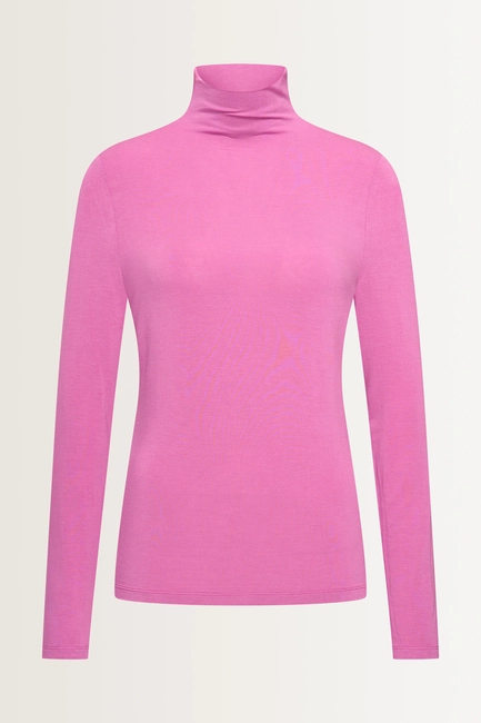 Aangesloten jersey top met col