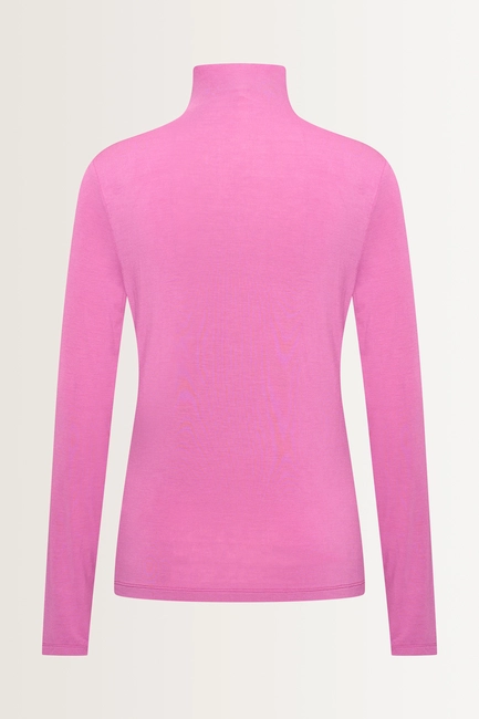 Aangesloten jersey top met col