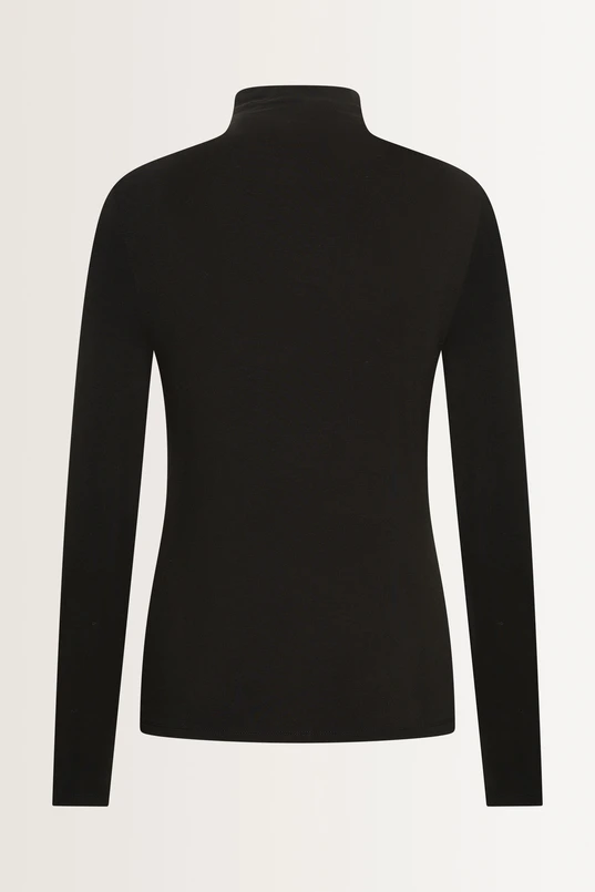 Aangesloten jersey top met col