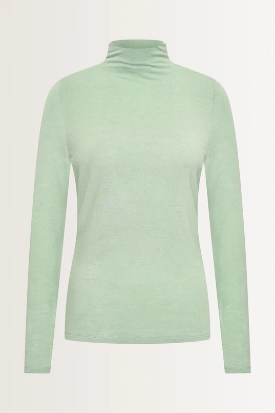 Aangesloten jersey top met col
