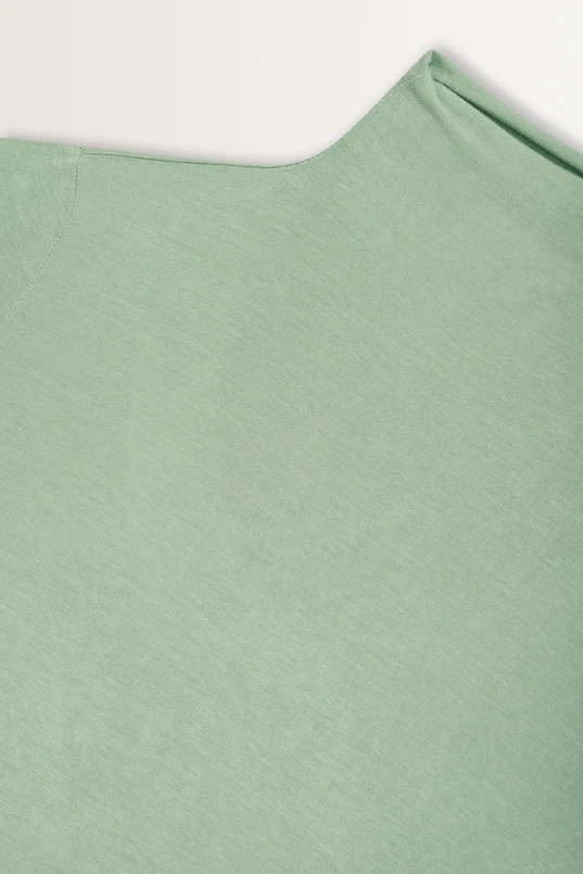 Aangesloten jersey top met col