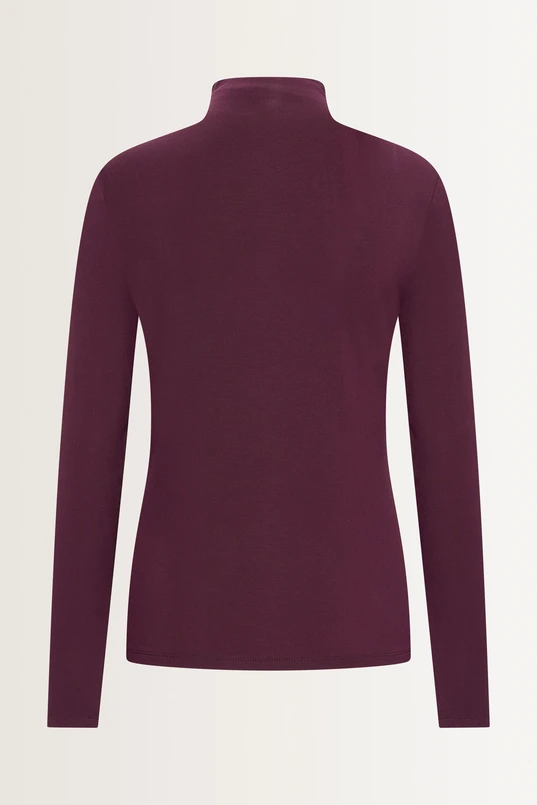 Aangesloten jersey top met col