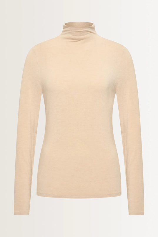 Aangesloten jersey top met col
