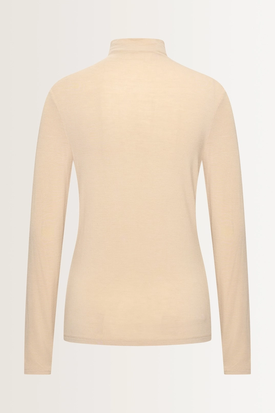 Aangesloten jersey top met col