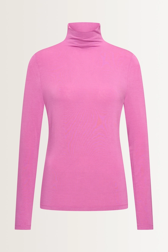 Aangesloten jersey top met col
