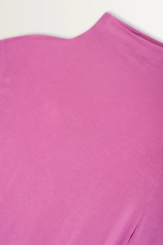 Aangesloten jersey top met col