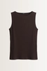 Aansluitende top van zachte ribtricot Kamia Someday