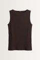 Aansluitende top van zachte ribtricot Kamia Someday