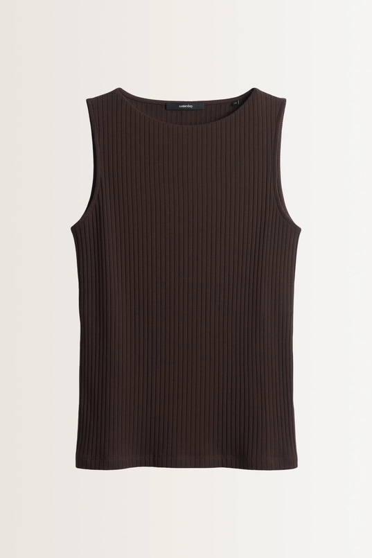 Aansluitende top van zachte ribtricot Kamia Someday