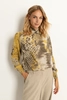 Abstracte blouse met goudaccenten