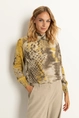 Abstracte blouse met goudaccenten