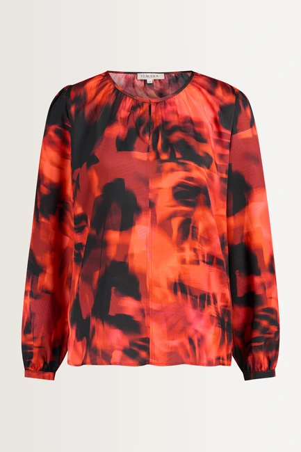 Abstracte print blouse