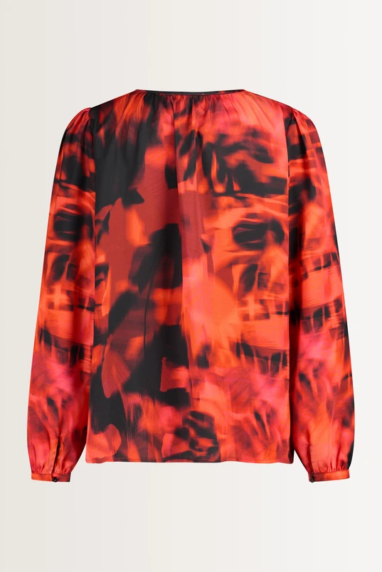 Abstracte print blouse