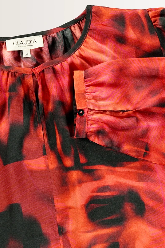 Abstracte print blouse