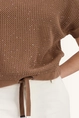 Ajour trui met strass details Monari