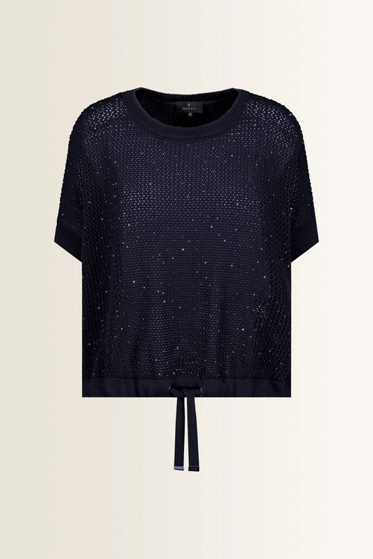 Ajour trui met strass details Monari