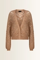 Ajour vest met pailletten Monari