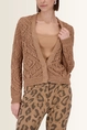 Ajour vest met pailletten Monari