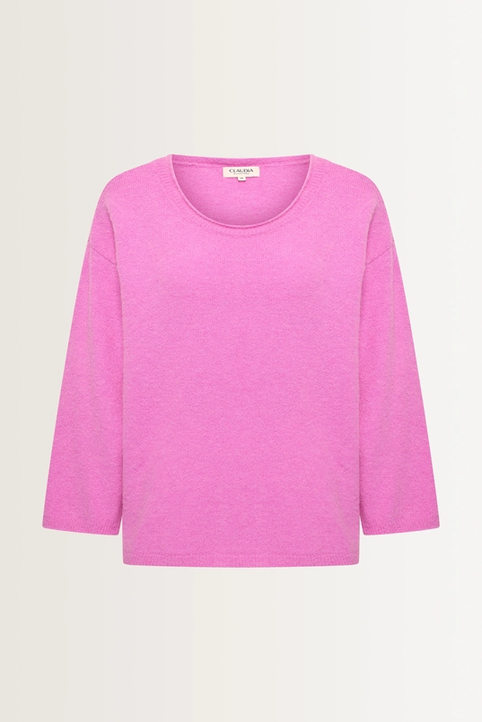 Alpaca blend trui 3/4-mouwen