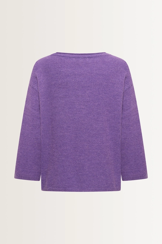 Alpaca blend trui 3/4-mouwen