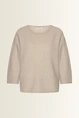Alpaca blend trui met 3/4-mouwen
