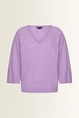 Alpaca blend trui met V-hals