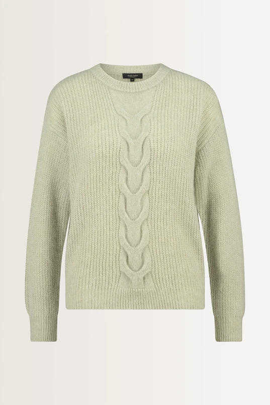 Alpaca trui met kabeldetail