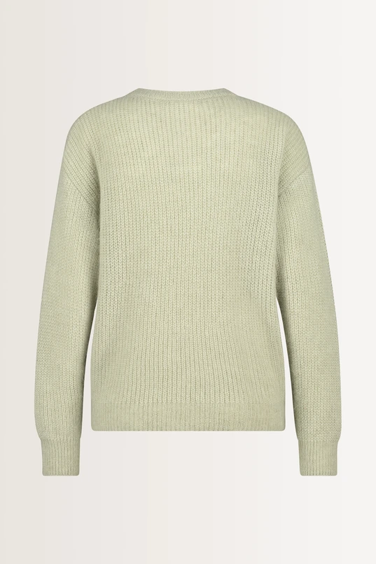 Alpaca trui met kabeldetail