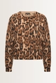 Alpacamix trui met luipaardprint