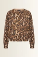 Alpacamix trui met luipaardprint