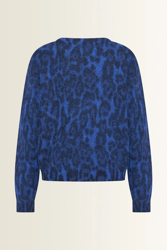 Alpacamix trui met luipaardprint