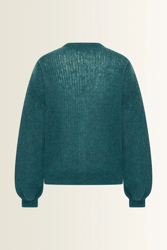 Alpacavest in oversized pasvorm