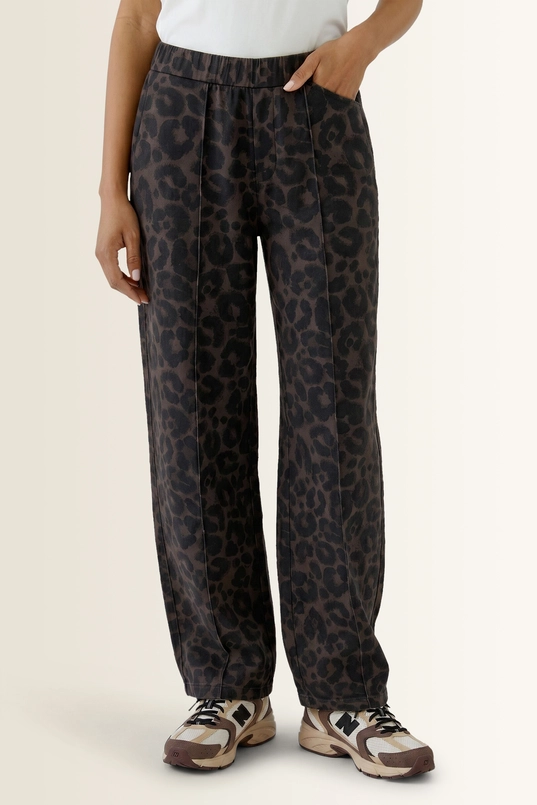 Animalprint broek in zachte scuba kwaliteit OUI
