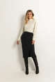 Asymmetrische crêpe jersey rok