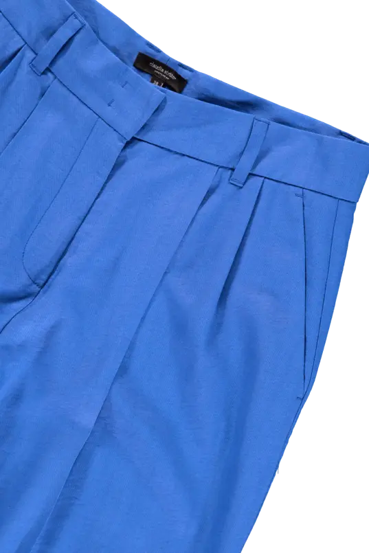 Bandplooi pantalon rechte pijp