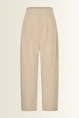Barrel fit pantalon met plooien