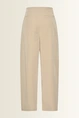 Barrel fit pantalon met plooien