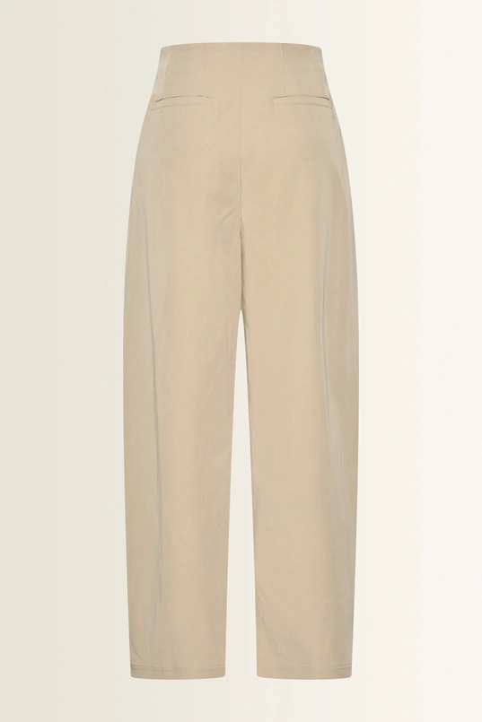 Barrel fit pantalon met plooien
